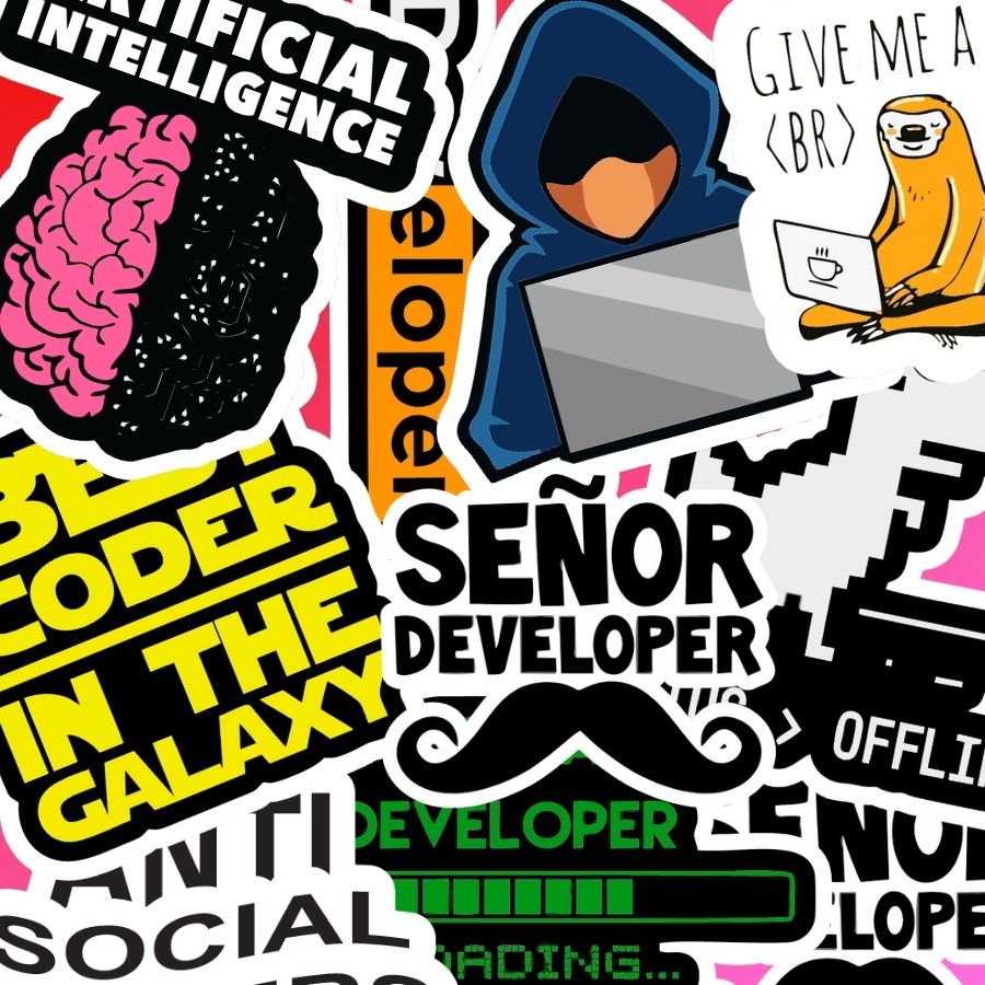 Developer Stickers pack [20 Sticker]