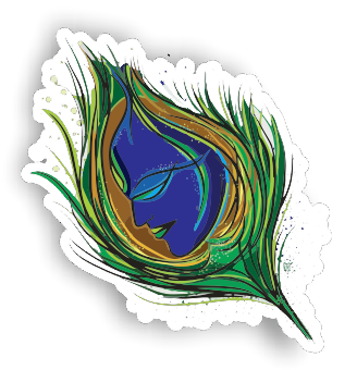 Krishna sticker