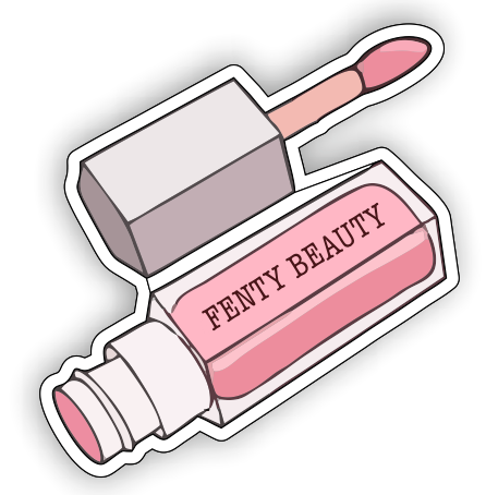 Fenty beauty nail polish sticker