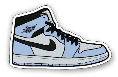 Nike Jordans 1 high sticker