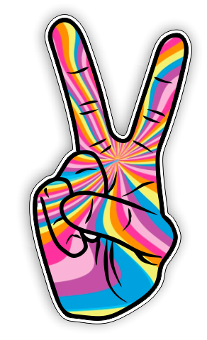 Peace sticker