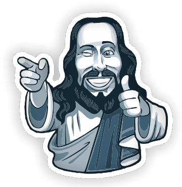 Jesus sticker