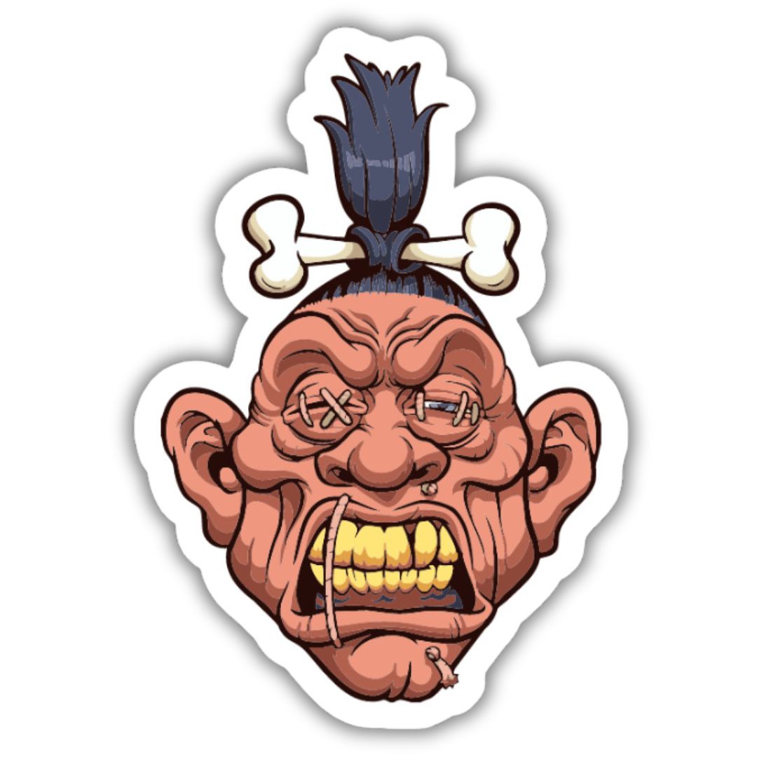 Angry Old Man Sticker