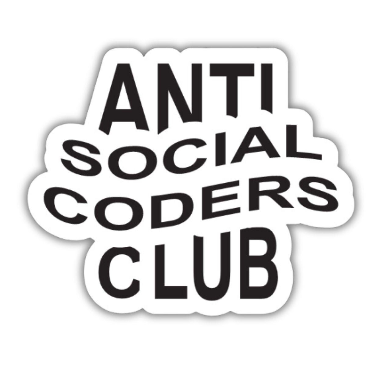 Anti Social Coders Club Sticker