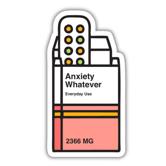 Anxiety Pills Sticeker