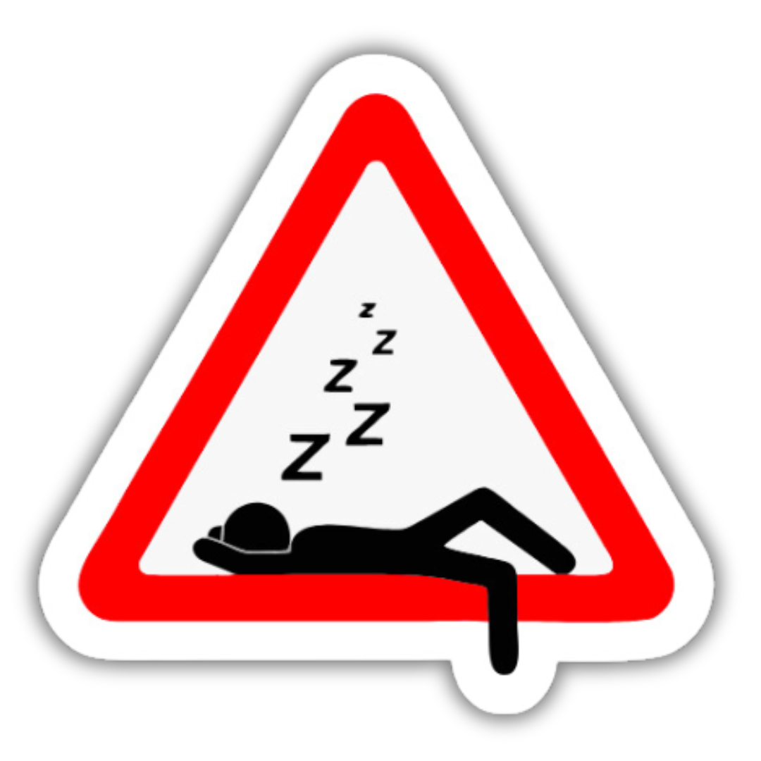 Sleeping sign board