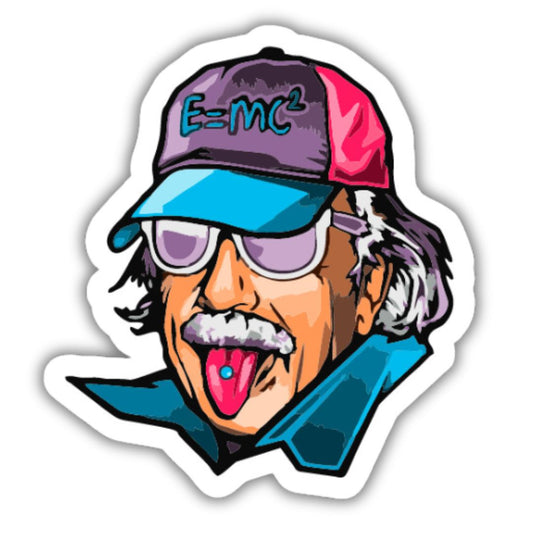 Cool Genius Albert Einstein Sticker
