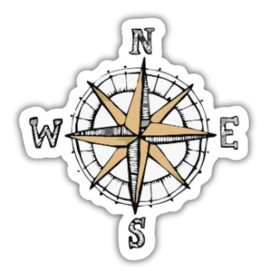 Star Compass Travel Sticker