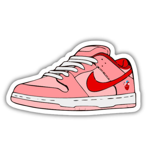 Nike Dunks Pink Shoes -Sticker