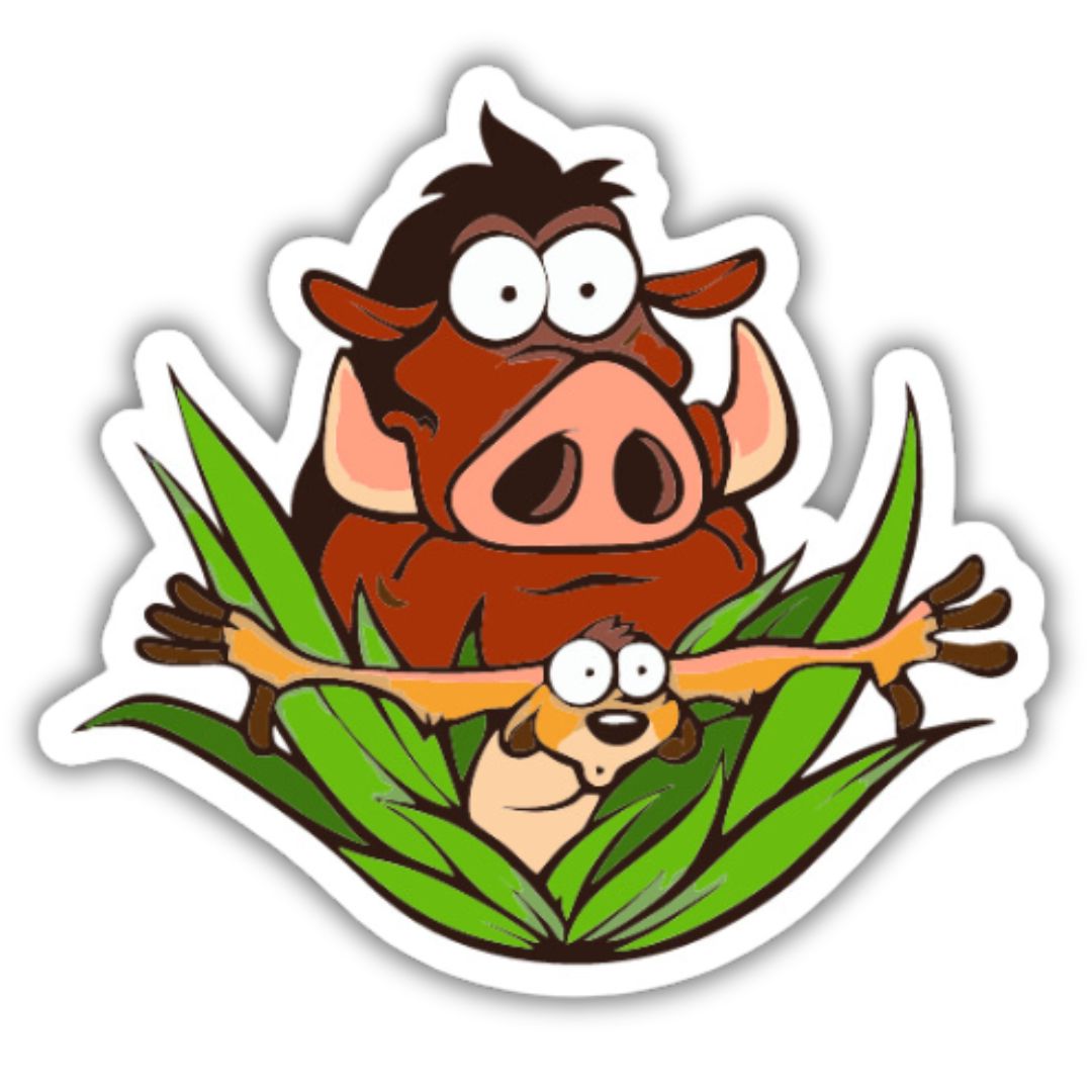 Timon and Pumbaa Sticker
